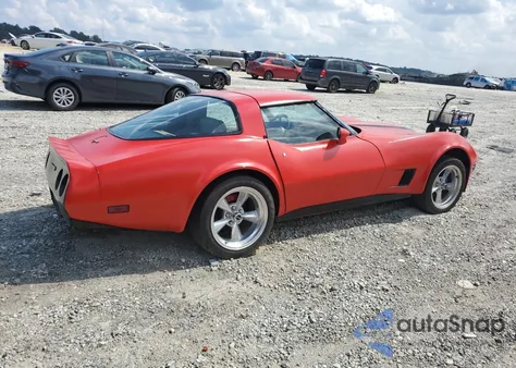 1980 Chevrolet Corvette из США, поврежденный, VIN 1Z878AS437543